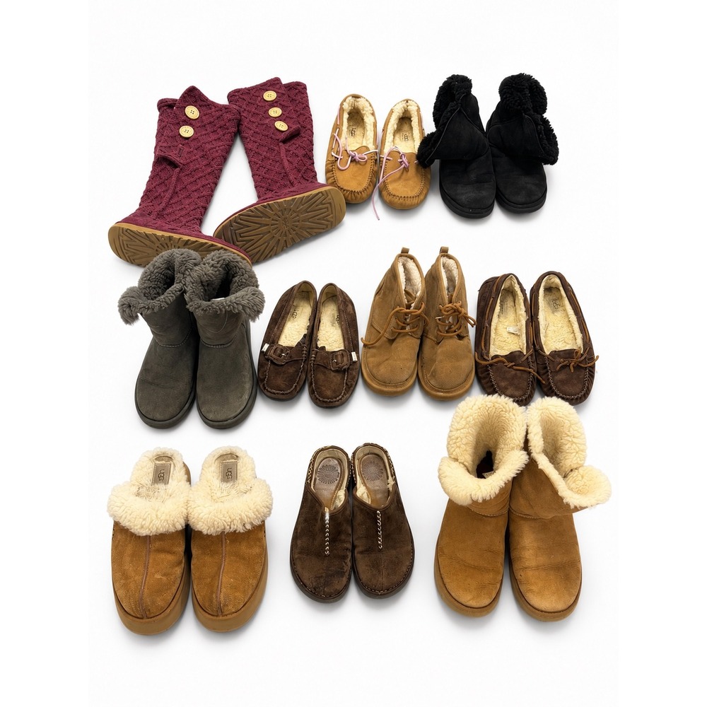 UGG Boots, Moccasins Women's Mixed Styles and Sizes Wholesale Lot 10 Pairs